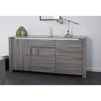 Příborník do zásuvky Příborník Louisa - dub flinstone - s osvětlením led