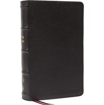 Cizojazyčná kniha KJV Holy Bible: Large Print Single-Column with 43,000 End-of-Verse Cross References, Black Genuine Leather, Personal Size, Red Letter, Comfort Print: - Nelson, Thomas