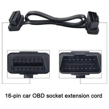 Napájecí kabel PremiumCord OBD-II prodlužovací kabel 16pin pro připojení diagnostiky k automobilu 1m
