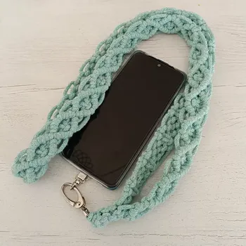 Popruh na mobil - mátová malange (módní doplňky)