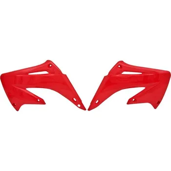 RACETECH kryt chladiče HONDA CR 125/250 02-07, barva červená (CVCR0RS0203)