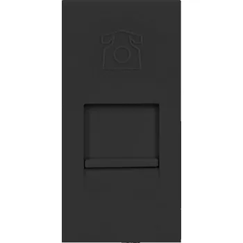 Elektrická zásuvka Modulární linkový port NOEN RJ11, barva černá