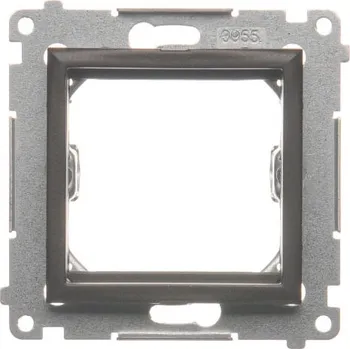 Elektrická zásuvka Adaptér přechodový (průchodka) pro zařízení standardu 45 x 45 mm, Simon 54, barva hnědá metalizovaná