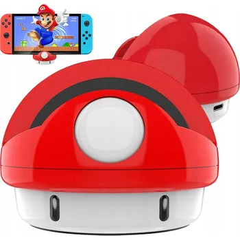 Herní konzole NABÍJECÍ STANICE PRO HERNÍ KONZOLI KOMPATIBILNÍ S NINTENDO SWITCH ČERVENÁ