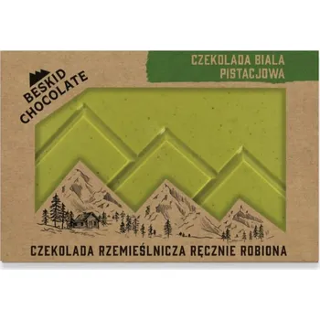 Čokoláda BESKID CHOCOLATE Bílá čokoláda 33% s prémiovými pistáciemi