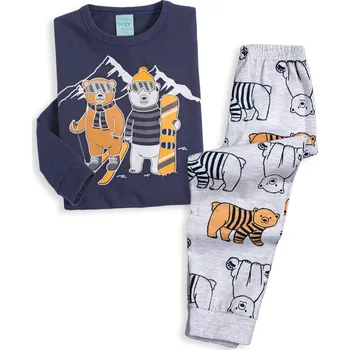 Chlapecké pyžamo Chlapecké pyžamo svítící ve tmě KYLY MEDVĚDI modré Velikost: 128