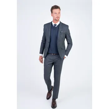 Strukturovaný oblek V přiléhavém střihu 192937