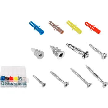 Hmoždinka Wadfow Hmoždinka s vrutem, sada 140ks