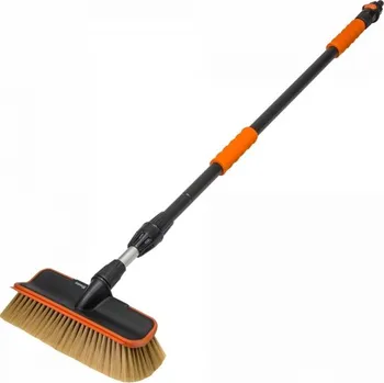 Hrábě BRADAS Teleskopický smeták + stěrka 110-180cm EXTRA měkké štětiny