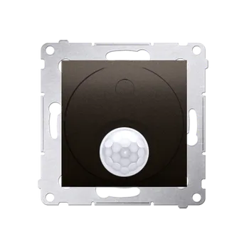 Elektrická zásuvka Spínač se senzorem pohybu s relé (přístroj s krytem), 8 (2) A / 230&nbsp;V~, Simon 54, barva hnědá metalizovaná