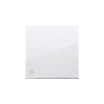 Elektrická zásuvka Kryt 1 násobný, Simon 54, barva bílá antibakteriální