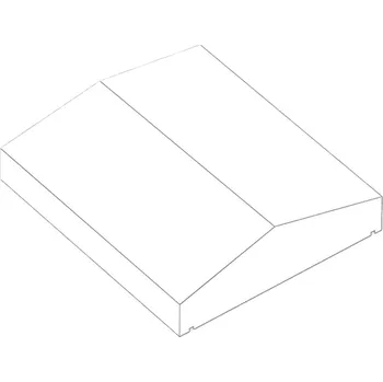 Příslušenství pro plot Stříška průběžná Ferobet, 100 x 38 x 6,5 cm, Hladká přírodní
