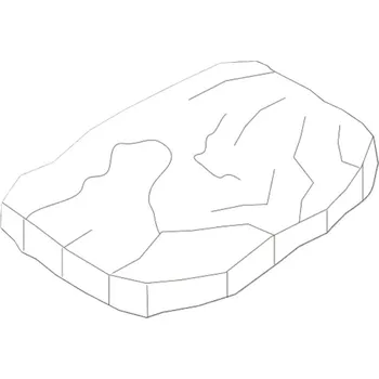 Venkovní dlažba Šlapák I. Ferobet Ardezia, 55 x 42 x 4 cm, Antracit