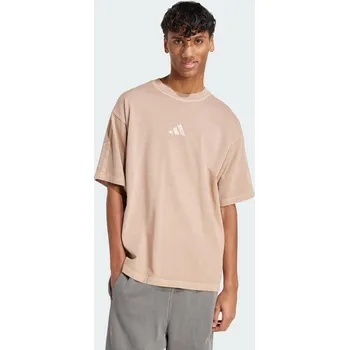 Pánské tričko ADIDAS Tričko ALL SZN Washed XS BÉŽOVÁ