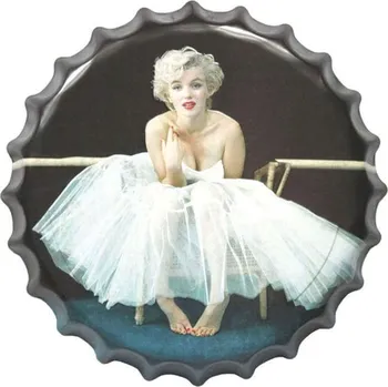 Plechová cedule Cedule 35x35cm víko Marilyn
