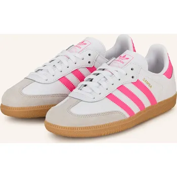 Dámské tenisky Adidas Originals Dětské Sneakersy Samba Og, bílá / růžová, 35,5