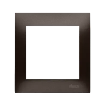 Elektrická zásuvka Rámeček 1 násobný, metalizovaný, Simon 54, barva hnědá metalizovaná