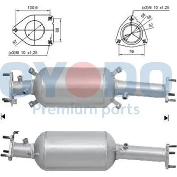 Filtr pevných částic Filtr sazových částic, výfukový systém OYODO 20N0044-OYO
