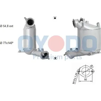 Filtr pevných částic Filtr sazových částic, výfukový systém OYODO 20N0079-OYO