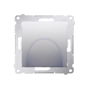 Elektrická zásuvka Výstup kabelový (přístroj s krytem), Simon 54, barva stříbrná metalizovaná