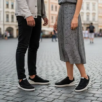 Dámské tenisky Dámské tenisky GROUNDIES® Zurich Black / Sand | Barefoot tenisky - 44