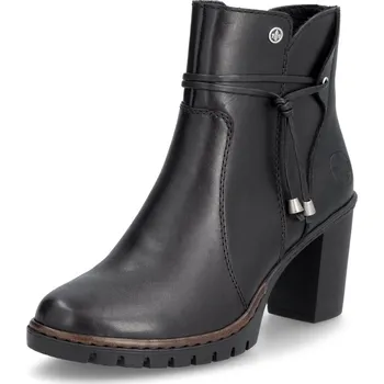 Dámské polobotky Dámská kožená kotníková obuv Rieker Y2567-00 černá černá 36