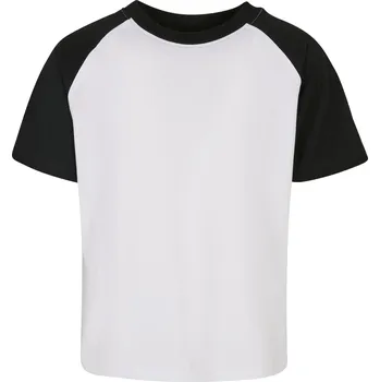 Chlapecké tričko Chlapecké tričko s kontrastním raglánem bílo/černé Urban Classics šedá 2547112