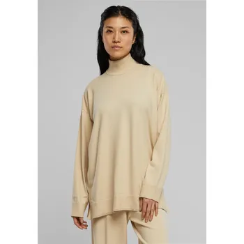 Dámský svetr Dámský pletený svetr z eko viskózy s mokrým pískem Urban Classics krémová 2869268