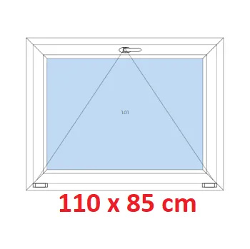 Okno Soft Plastové okno 110x85 cm, sklopné