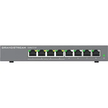 Switch Grandstream GWN7711P Layer 2 Lite managed switch, 8 portů, 4x PoE/PoE+