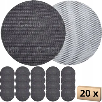 Brusný papír Brusná mřížka na suchý zip 225mm NOMI P100 pro broušení sádry, stěrek a omítek