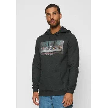 Pánská mikina Can't Hang With Us Hoody dřevěné uhlí Mister Tee šedá 2551358