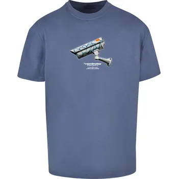 Pánské tričko CCTV oversize tričko vintageblue Mister Tee modrá 2542003