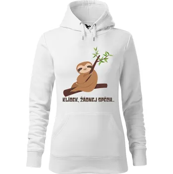 Dámská mikina DOBRÝ TRIKO Dámská mikina s potiskem Klídek Velikost dámské mikiny: 2XL, Barva: Bílá