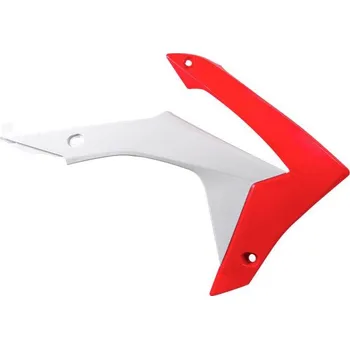 RACETECH kryt chladiče HONDA CRF 450R 13-16, CRF 250R 14-17, barva OEM bílá červená (CVCRF