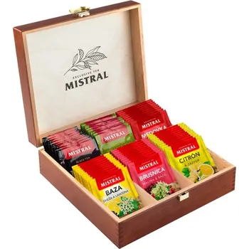 Čaj Baliarne obchodu Poprad Mistral - dřevěná dárková kazeta