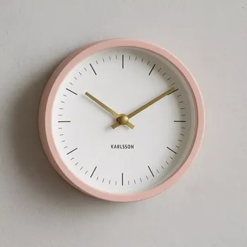 Hodiny Nástěnné hodiny pogumované Dense 12,5 cm Karlsson