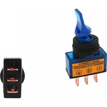 vypínač Páčkový vypínač Led modrý