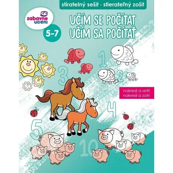 omalovánky Zábavné učení Stíratelný sešit - Učím se počítat 5-7 let