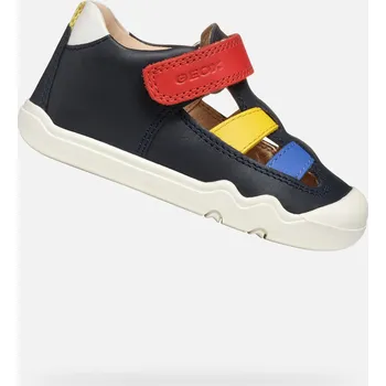 Chlapecké tenisky Tmavě modré chlapecké barefoot tenisky Geox Steppieup - Kluci GEOX modrá | bílá 3417354