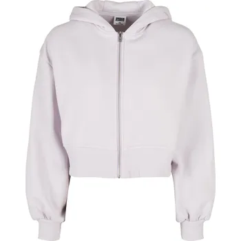 Dámská krátká oversized bunda na zip softlilac Urban Classics šedá 2538445