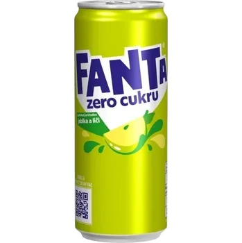Limonáda FANTA Zero jablko liči 330ml plech