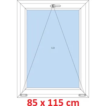 Okno Soft Plastové okno 85x115 cm, sklopné