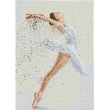 Diamantové malování DIAMOND DOTZ Diamantová výšivka Diamond Dotz Diamantová mozaika Baletka Darujte všem 45x59,5cm DQ10015