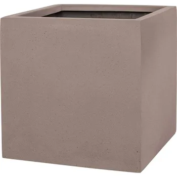 Květináč Block Taupe S - V 30 cm / D 30 cm