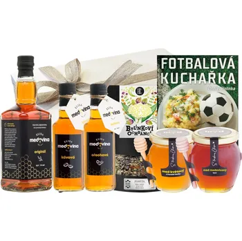 Dárkový potravinový koš Elisa - Dárkový box pro fotbalové fanoušky s e-knihou