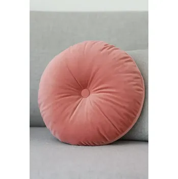 Dekorativní polštářek PT Living Růžový polštář se sametovým povrchem, 45 cm