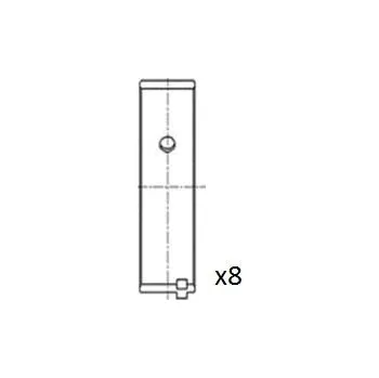 Ojnice Ojniční ložisko FAI AutoParts BB2011-STD