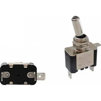 vypínač Páčkový vypínač Chrome typ.2 Led bílý