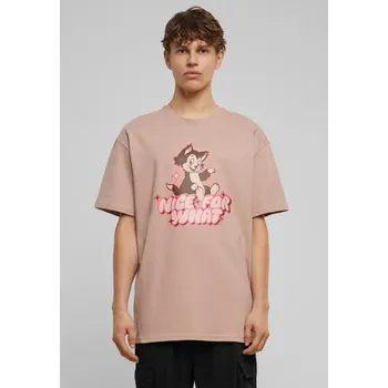Pánské tričko Pánské tričko Nice for what Heavy Oversize Tee- růžové Mister Tee krémová 2577508
